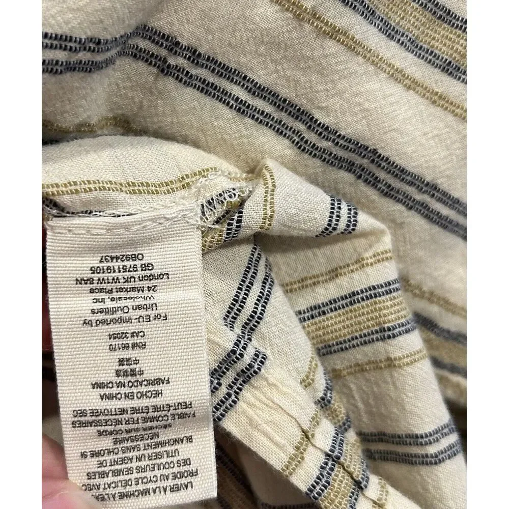 Free People‎ Sweet Melody Trench Coat Blazer Top Women Size Small Beige